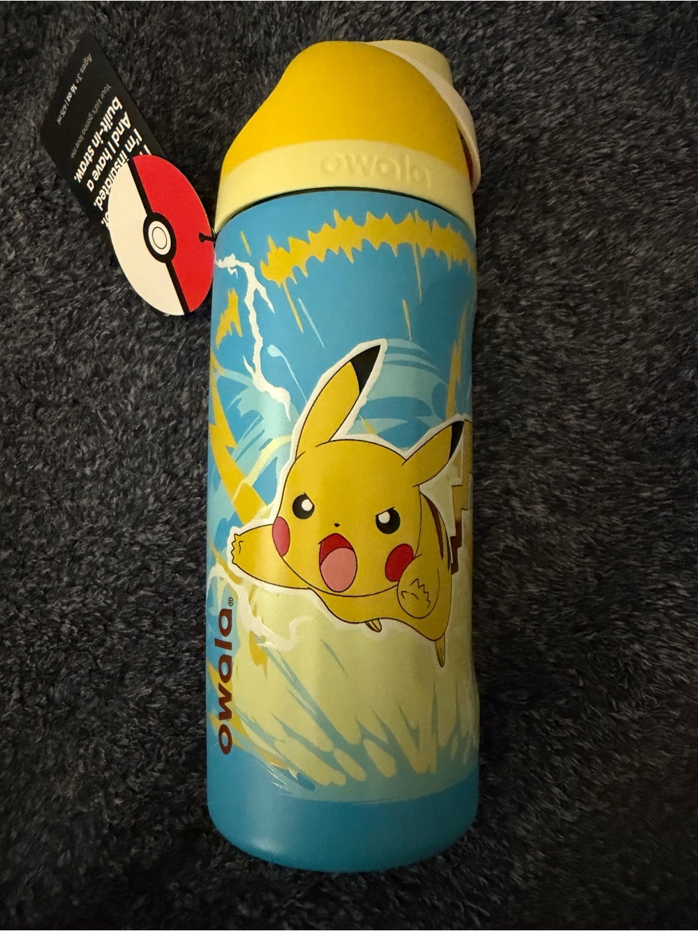 Owala Pikachu FreeSip 16 oz Water Bottle Pokémon
